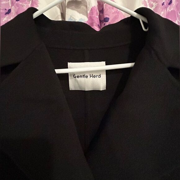 Gentle Herd Black 100% Wool Jacket - Size Small - NWT - Picture 4 of 5